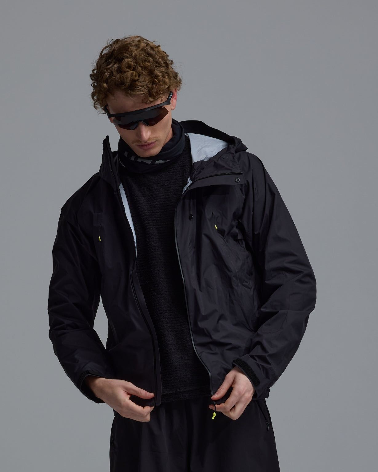 PEDLA x N-0 / 3L Shell Jacket / Black