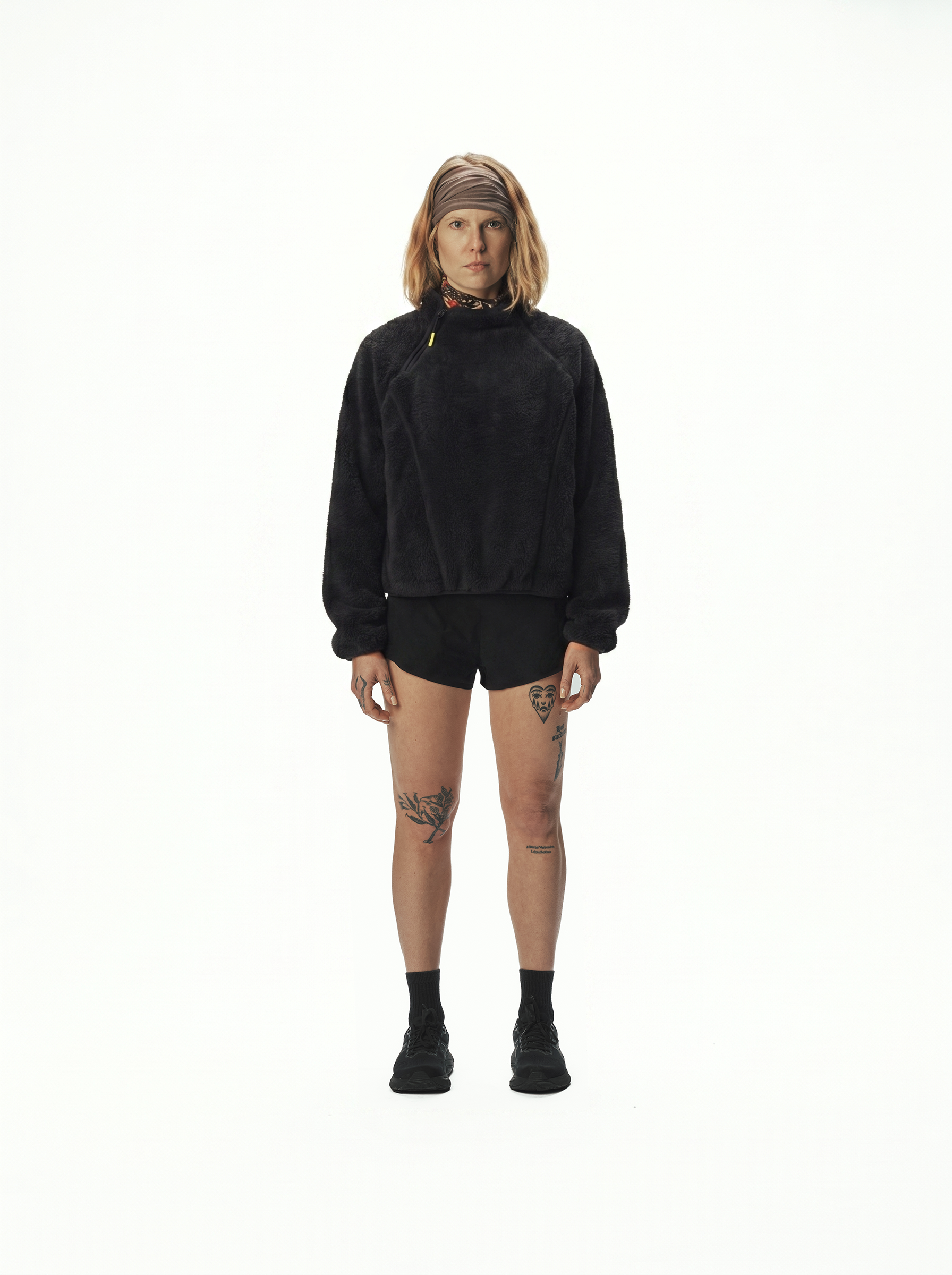 Polar Cropped Fleece / BLACK