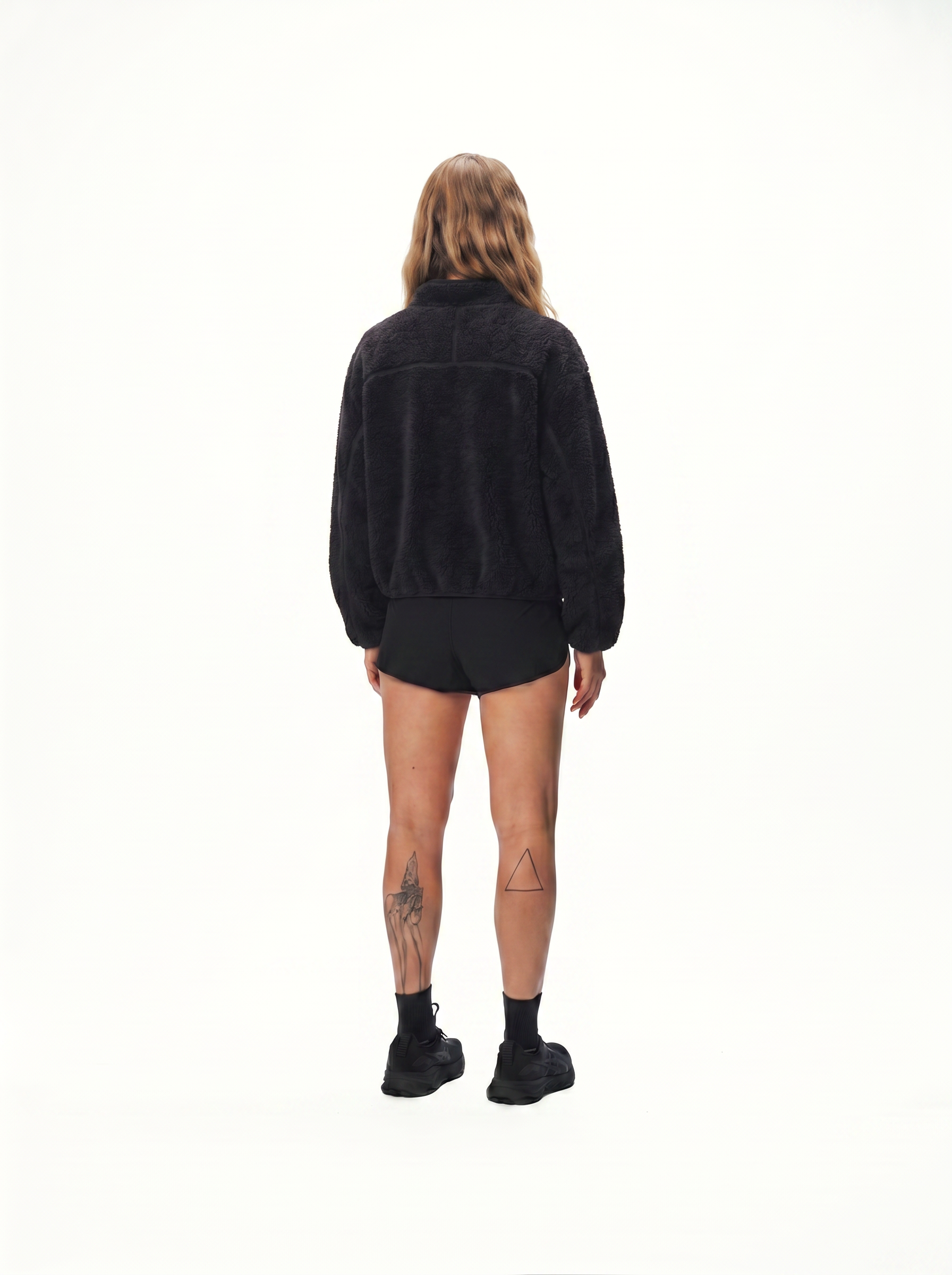Polar Cropped Fleece / BLACK